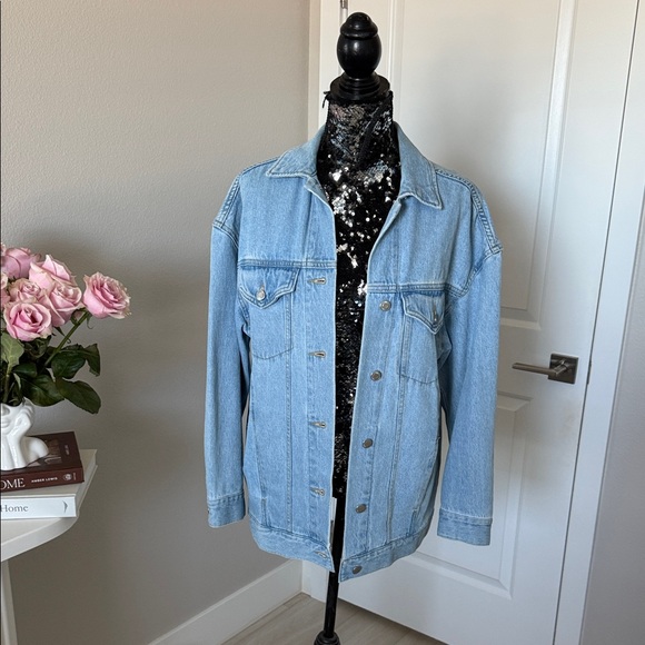 H&M Jackets & Blazers - H&M Light Blue Jean Jacket